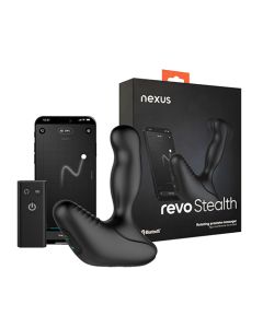 Nexus Revo Stealth App Enabled Rotating & Vibrating Prostate Massager - Black
