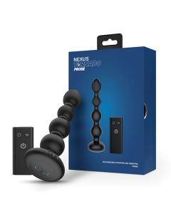 Nexus Tornado Probe Rotating & Vibrating Butt Plug - Black