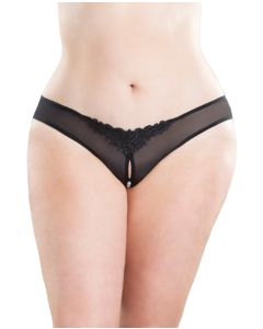 Crotchless Thong w/Pearls
