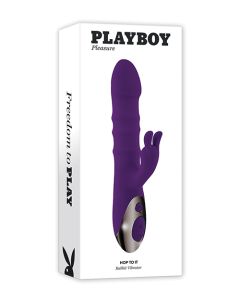 Playboy Pleasure Hop To It Rabbit Vibrator - Acai