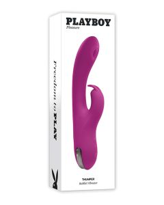 Playboy Pleasure Thumper Rabbit Vibrator - Wild Aster
