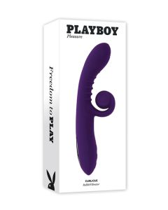 Playboy Pleasure Curlicue Rabbit Vibrator - Acai