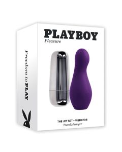 Playboy Pleasure The Jet Set Vibrator - Acai/Silver