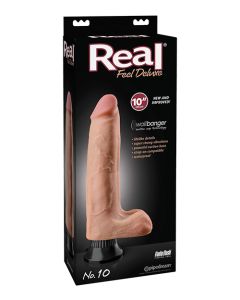 Real Feel Deluxe No. 10 10" Vibe Waterproof - Flesh