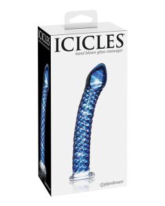 Icicles No. 29 Hand Blown Glass - Clear w/Ridges