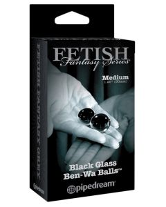 Fetish Fantasy Limited Edition Black Glass Ben-Wa Balls - Medium