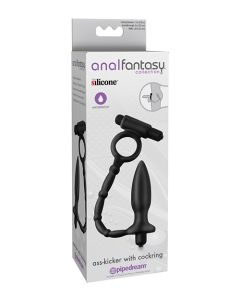 Anal Fantasy Collection Ass Kicker w/Cockring - Black