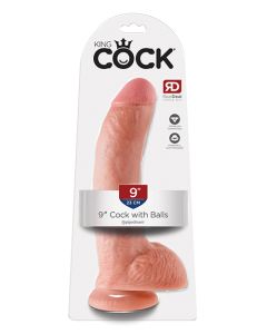 King Cock 9" Cock w/Balls