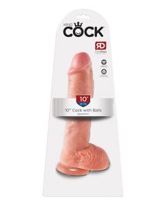 King Cock 10" Cock w/Balls