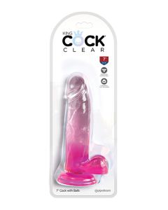 King Cock Clear 7" Cock w/Balls