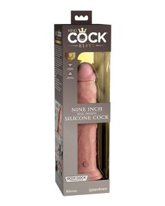 King Cock Elite 9" Dual Density Silicone Cock - Light