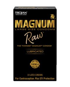 Trojan Magnum Raw Condoms - Pack of 10