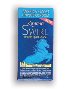 Kimono Swirl Condoms - Pack of 12