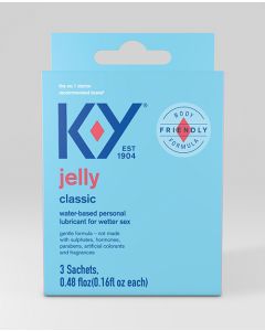K-Y Water Based Jelly Lube - Pack of 3 Sachet