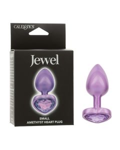 Jewel Amethyst Heart Butt Plug