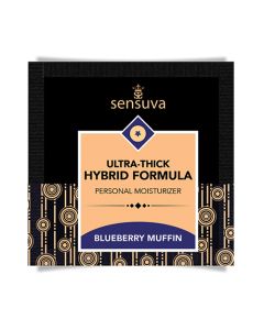 Sensuva Ultra Thick Hybrid Personal Moisturizer Single Use Packet - 6 ml Blueberry Muffin