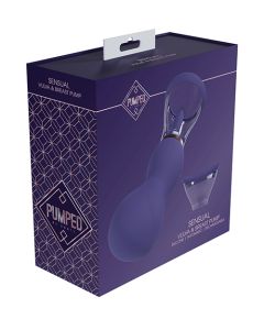 Shots Pumped Sensual Rechargeable Vulva & Breast Pump - Purple