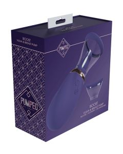 Shots Pumped Boost Rechargeable Vulva & Breast Pump - Purple