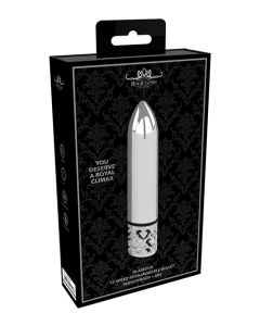Shots Royal Gem Glamour Rechargeable Bullet - Silver