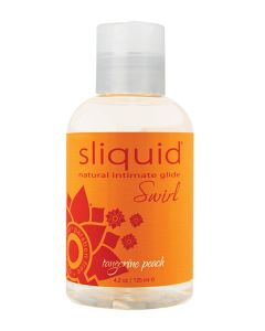 Sliquid Naturals Swirl Lubricant - 4.2 oz Tangerine Peach