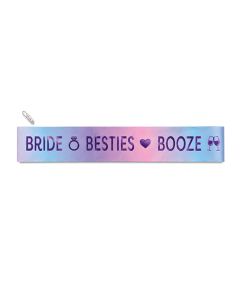 Wood Rocket Bride Besties Booze Sash