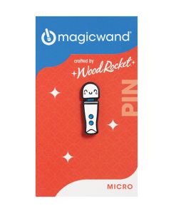 Wood Rocket Magic Wand Kawaii Micro Pin