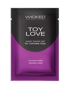 Wicked Sensual Care Toy Love Water Based Lubricant - .1 oz Fragrance Free