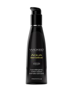 Wicked Sensual Care Hypoallergenic Aqua Sensitive Waterbased Lubricant - 4 oz Unscented