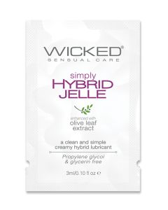 Wicked Sensual Care Simply Hybrid Jelle Lubricant - .1 oz