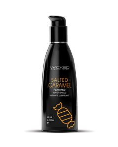 Wicked Sensual Care Aqua Waterbased Lubricant - 2 oz Salted Caramel