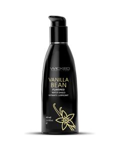 Wicked Sensual Care Aqua Waterbased Lubricant - 2 oz Vanilla Bean