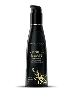 Wicked Sensual Care Aqua Waterbased Lubricant - 4 oz Vanilla Bean
