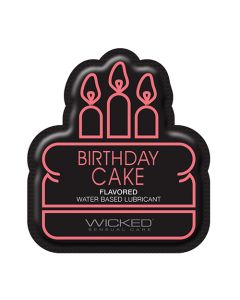 Wicked Sensual Care Water Based Lubricant - .1 oz Birthday Cake