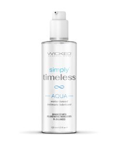 Wicked Sensual Care Simply Timeless Aqua Water Based Lubricant - 4 oz