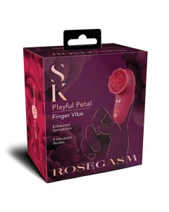 Secret Kisses Rosegasm Playful Petal Finger Vibe - Red