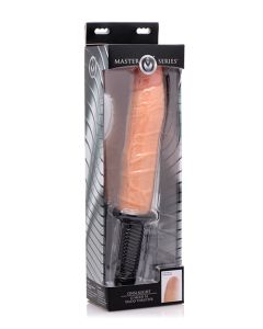 Master Series Onslaught 13 Mode XL Vibrating Dildo Thruster - Light