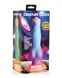 Creature Cocks Space Cock Silicone Alien Dildo - Glow in the Dark
