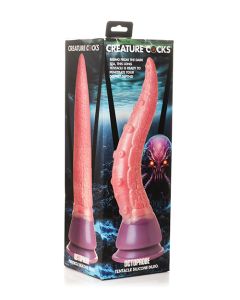 Creature Cocks Octoprobe Tentacle Silicone Dildo - Pink/Purple