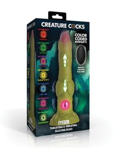 Creature Cocks - Eyegor Thrusting & Vibrating Silicone Dildo