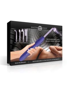 Master Series Elektrawand Rechargeable Violet Wand w/Attachments - Purple